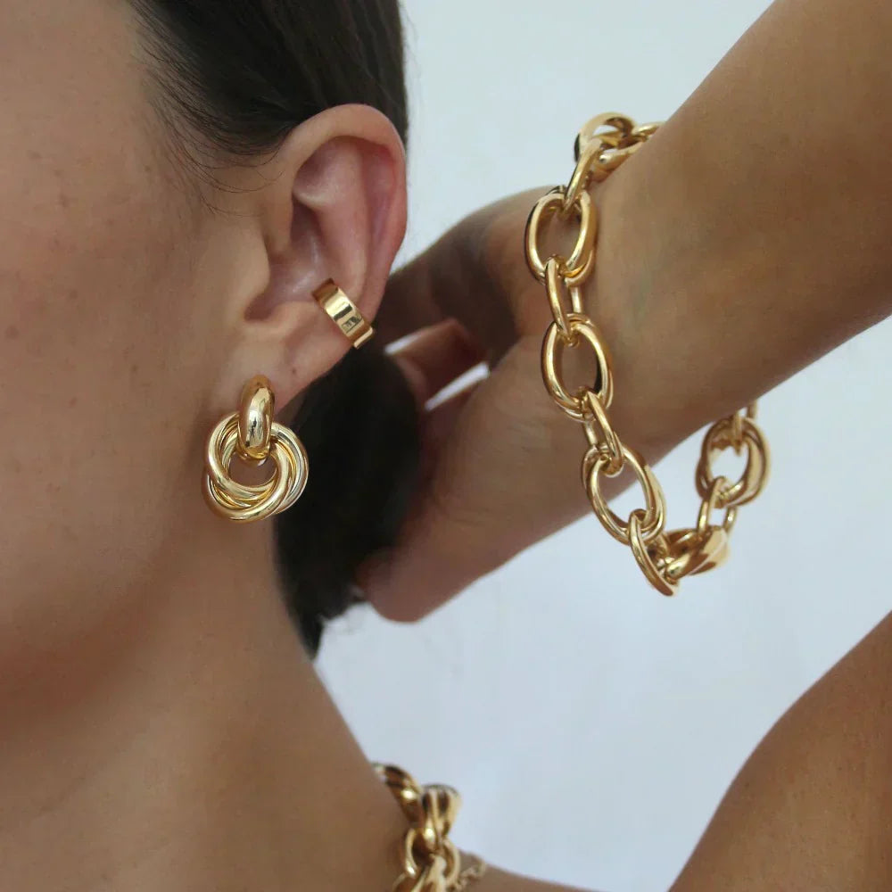 Intertwined Earrings | Gold
