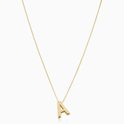 Love Initial Necklace | Gold