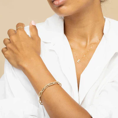Love Initial Necklace | Gold