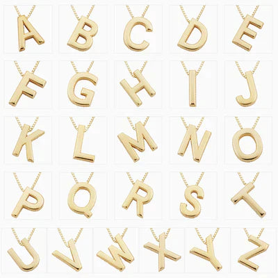 Love Initial Necklace | Gold