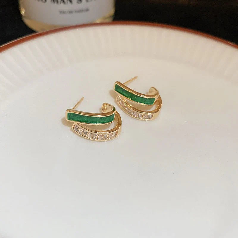 Elegant Flora Gold Earrings