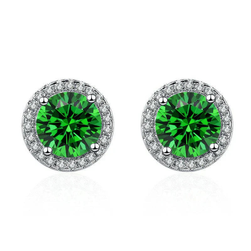 Lucy Gold & Emerald Earrings