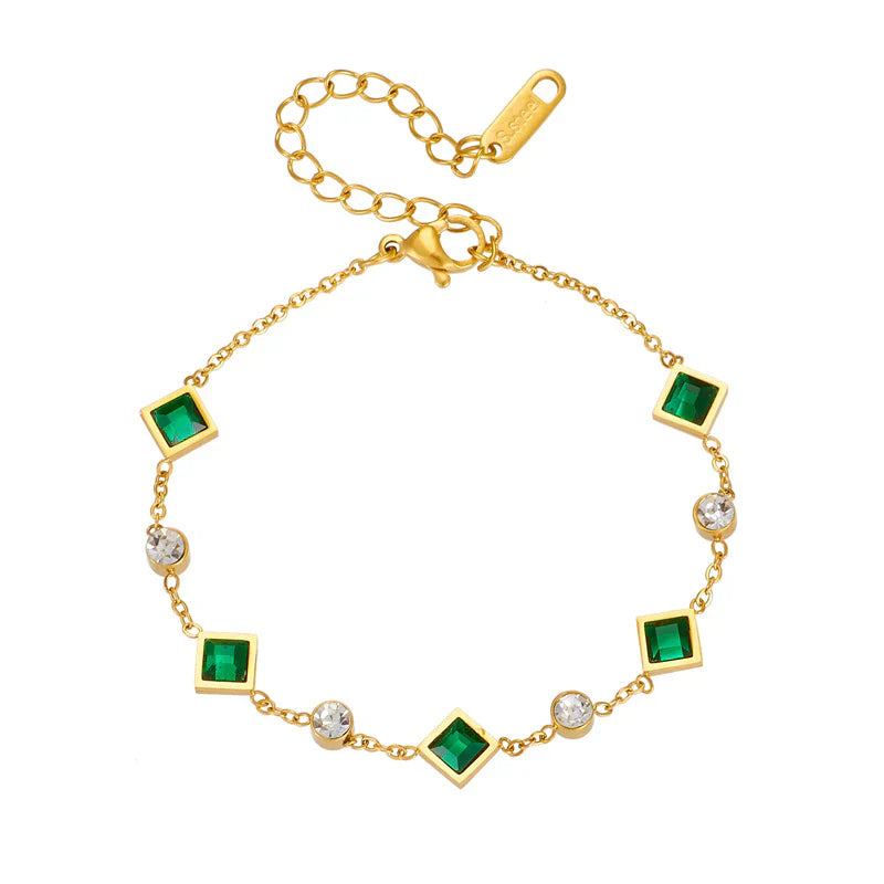 Light Blue Emerald Bracelet