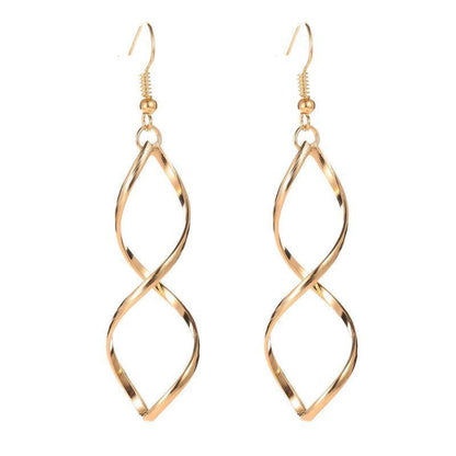 Golden Spiral Earrings | Gold