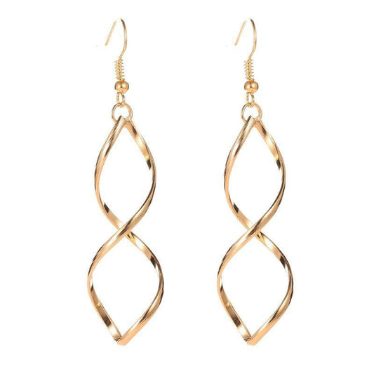 Golden Spiral Earrings | Gold
