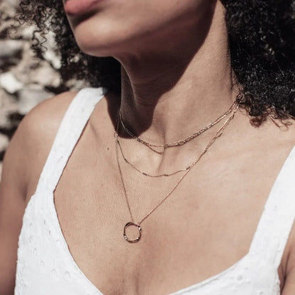 Triple Strand Necklace | Gold