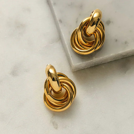 Intertwined Earrings | Gold