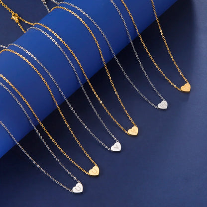 Timeless Heart Initial Necklace