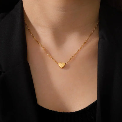 Timeless Heart Initial Necklace