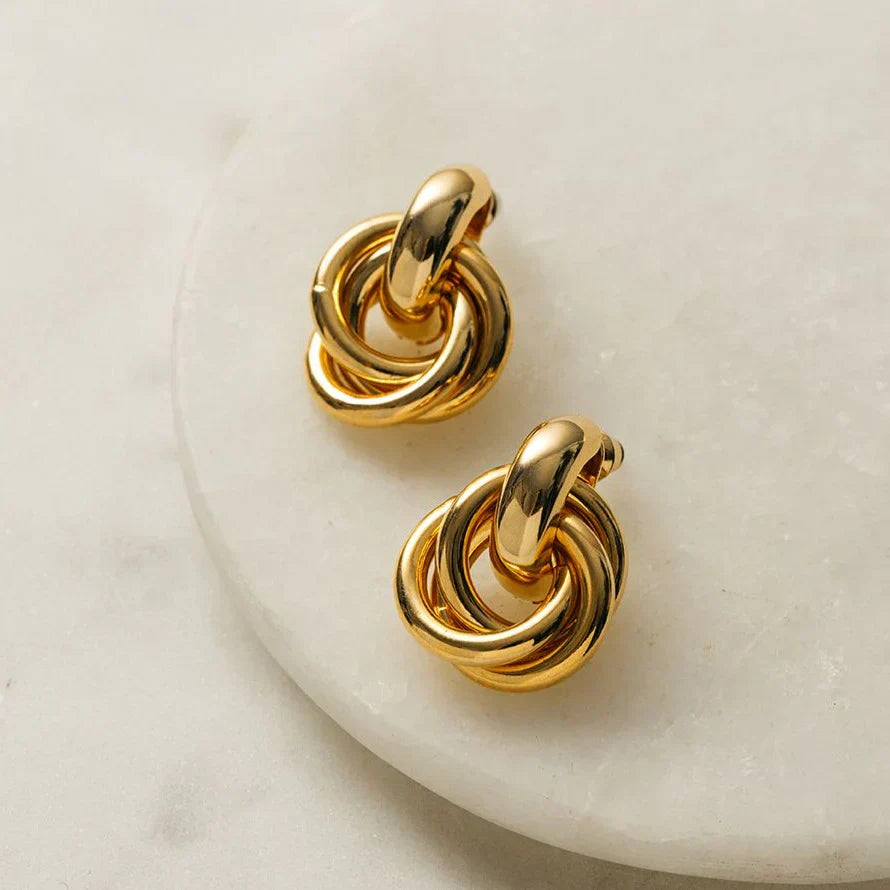 Intertwined Earrings | Gold