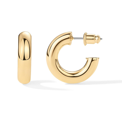 Chunky Hoop Earrings | Gold