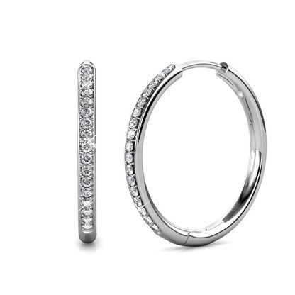 Diana Pavé Earrings | Gold