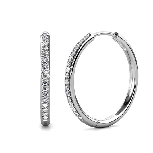 Diana Pavé Earrings | Gold