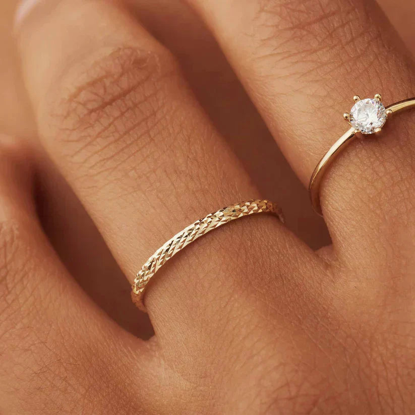 Ameline Lattice Ring | Gold