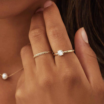 Ameline Lattice Ring | Gold