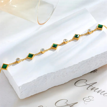 Light Blue Emerald Bracelet