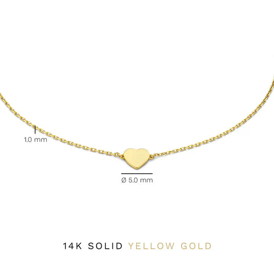Oriana Heart Bracelet | Gold
