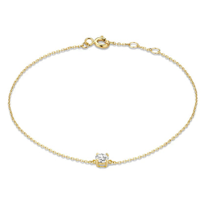 Diamond Stone Bracelet | White Gold