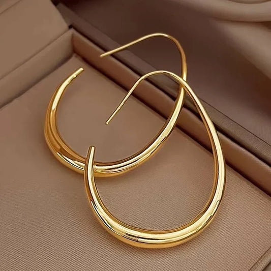 Vintage Gold Hoop Earrings | Gold