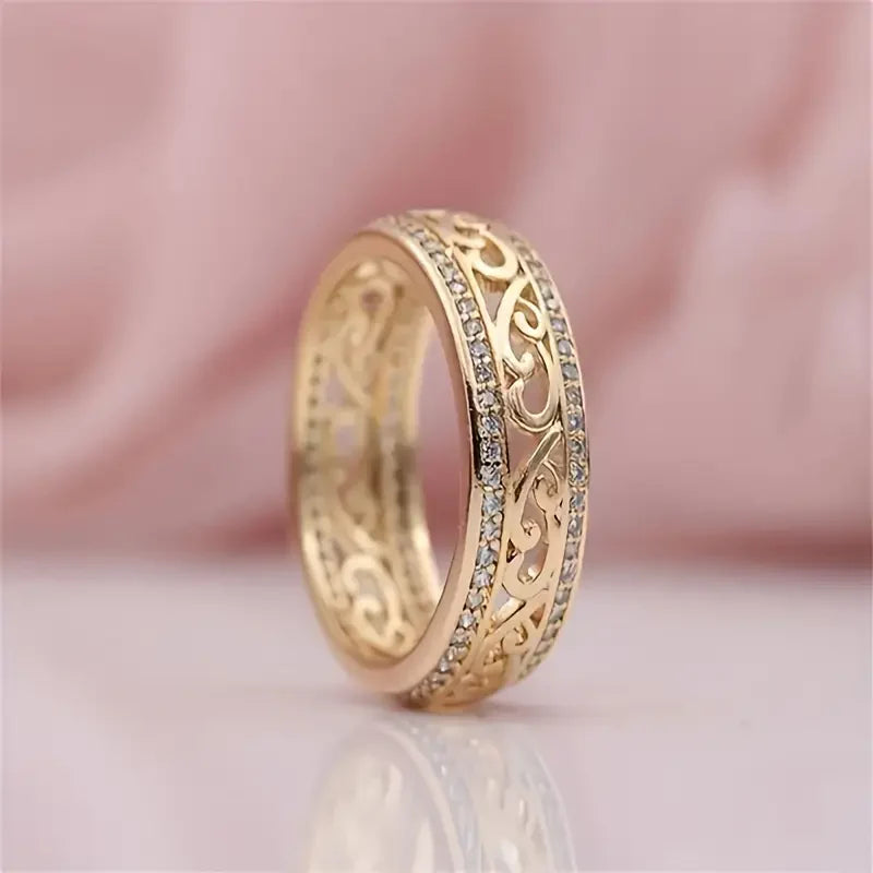 Golden Hollow Ring | Gold