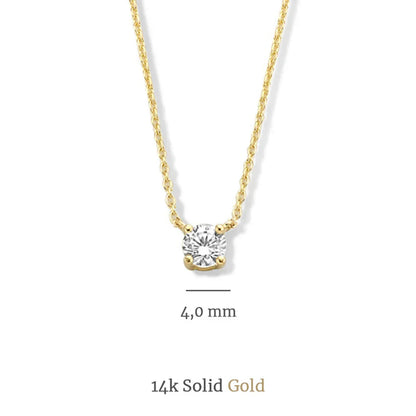 Moissanite Stone Necklace & Bracelet Set | Gold