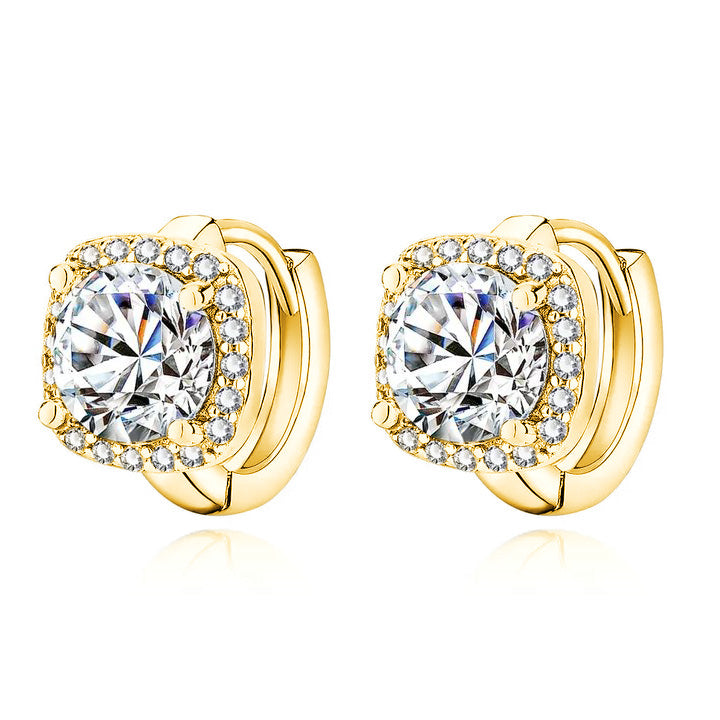 Square Aurora Earrings | Gold