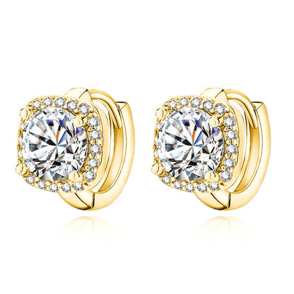 Square Aurora Earrings | Gold
