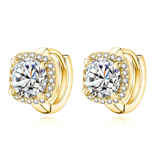 Square Aurora Earrings | Gold