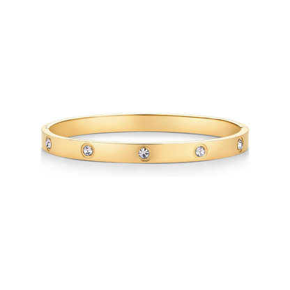 Luxury Diamond Bangle | Gold