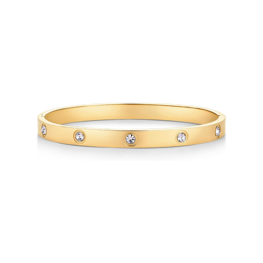 Luxury Diamond Bangle | Gold