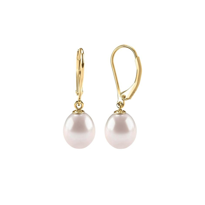 Elegant Pearl Earrings | Gold