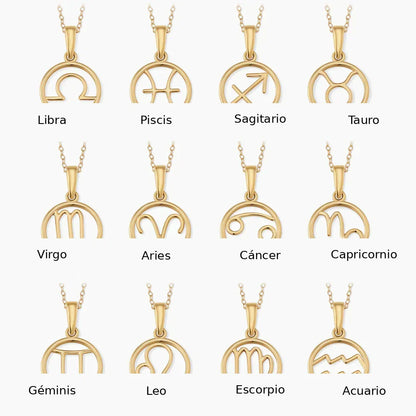 Star Sign Necklace | Gold